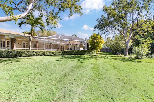 7420 SW 145th Ter, Palmetto Bay, FL 33158 - view of yard featuring glass enclosure