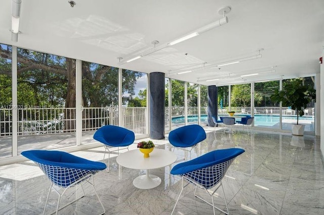 view of sunroom / solarium