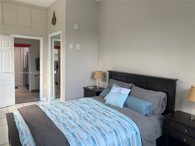 view of tiled bedroom