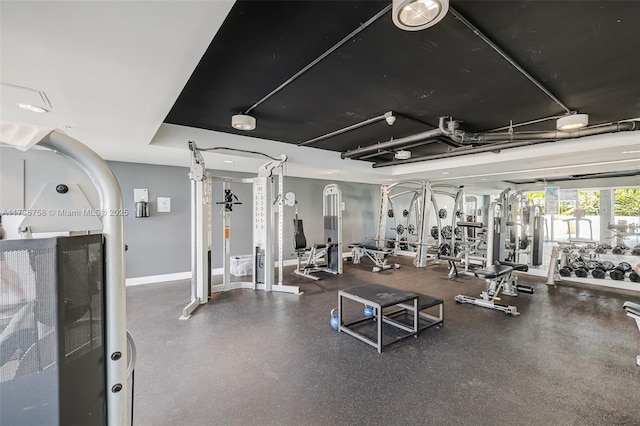 view of exercise room