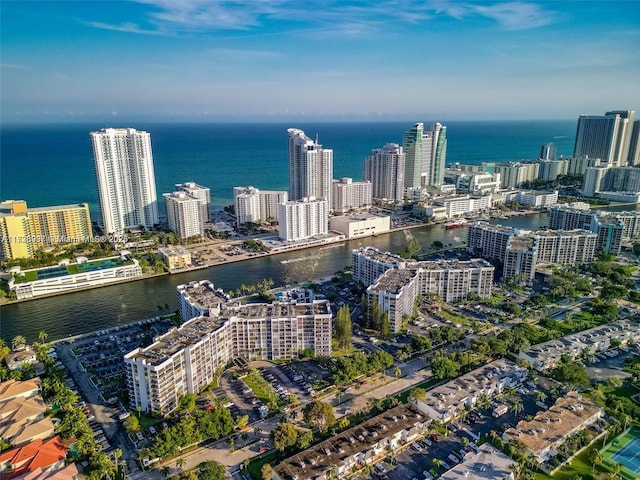 1000 Parkview Dr Unit 202, Hallandale Beach, FL 33009 - aerial view featuring a view of city and a water view