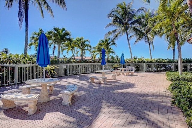 view of home's community featuring a patio