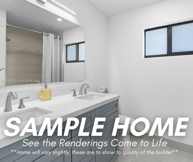 5209 SW 22nd St, West Park, FL 33023 - bathroom featuring double vanity and a sink
