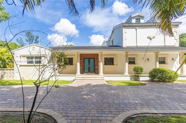 view of front of house featuring french doors