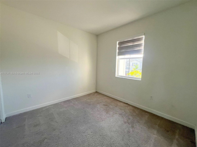 view of carpeted empty room