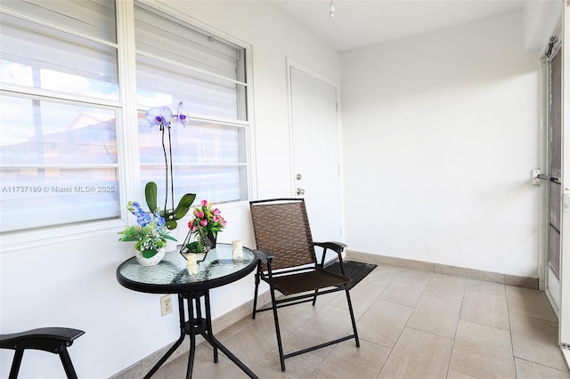 living area with a healthy amount of sunlight