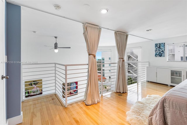 bedroom featuring hardwood / wood-style floors