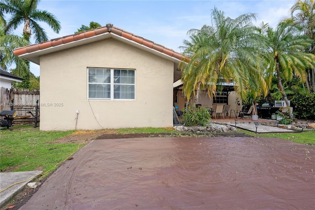 exterior space with a patio