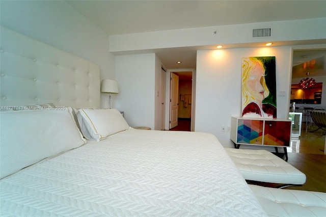 bedroom featuring a walk in closet and a closet