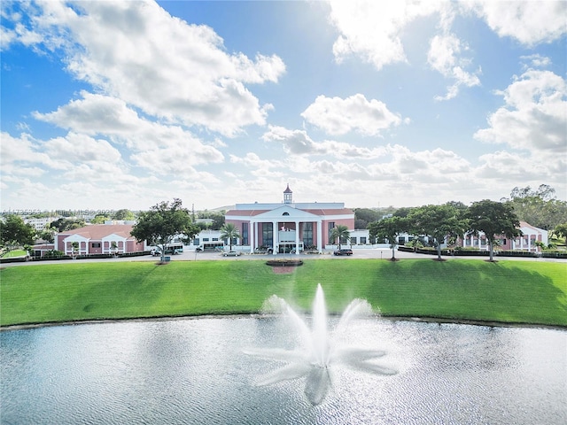 view of water feature