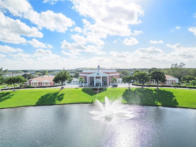 view of water feature