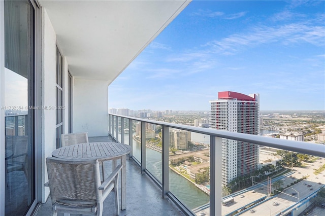 view of balcony