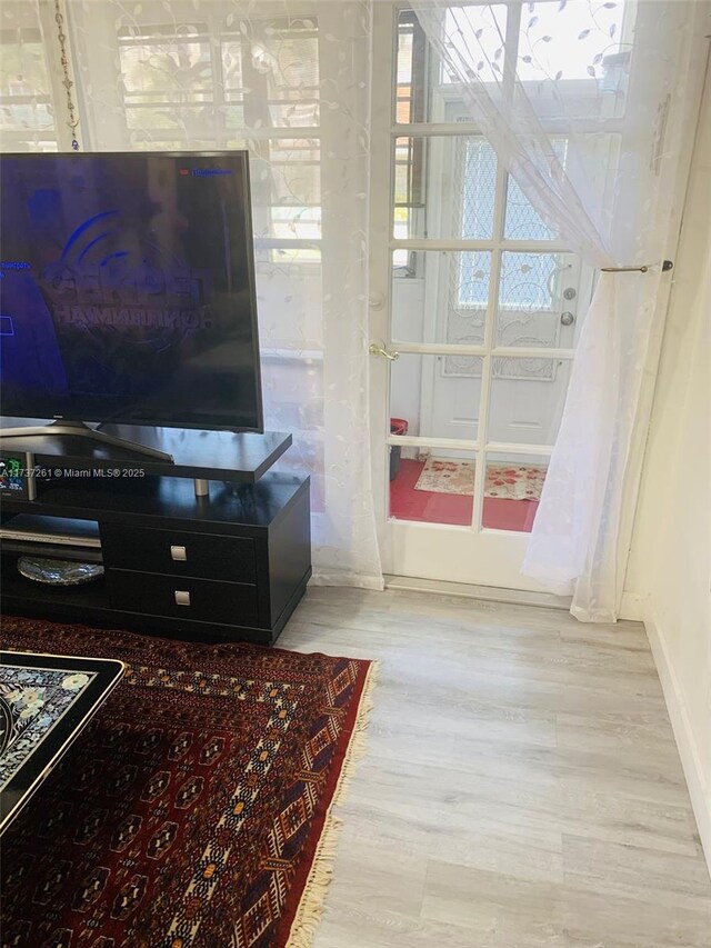 1333 E Hallandale Beach Blvd Unit 131, Hallandale Beach, FL 33009 - living room featuring wood-type flooring