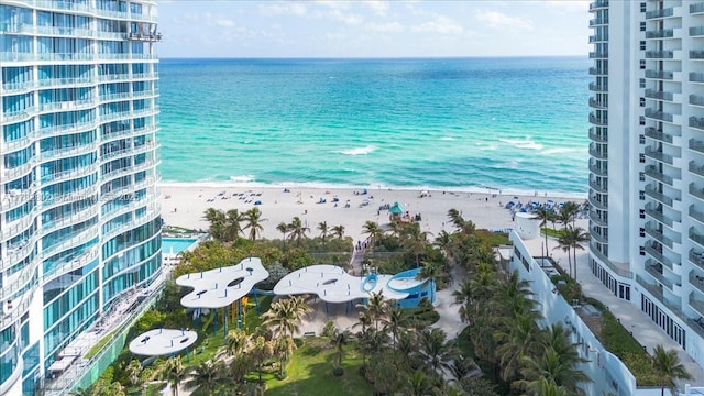 property view of water with a view of the beach