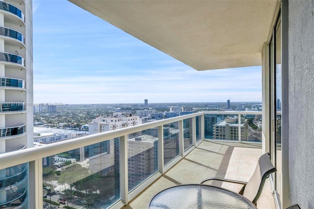 view of balcony