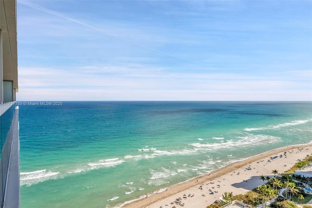 water view featuring a view of the beach