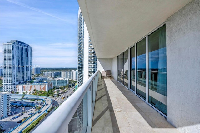 view of balcony