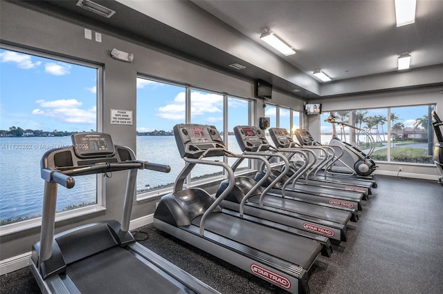 view of exercise room