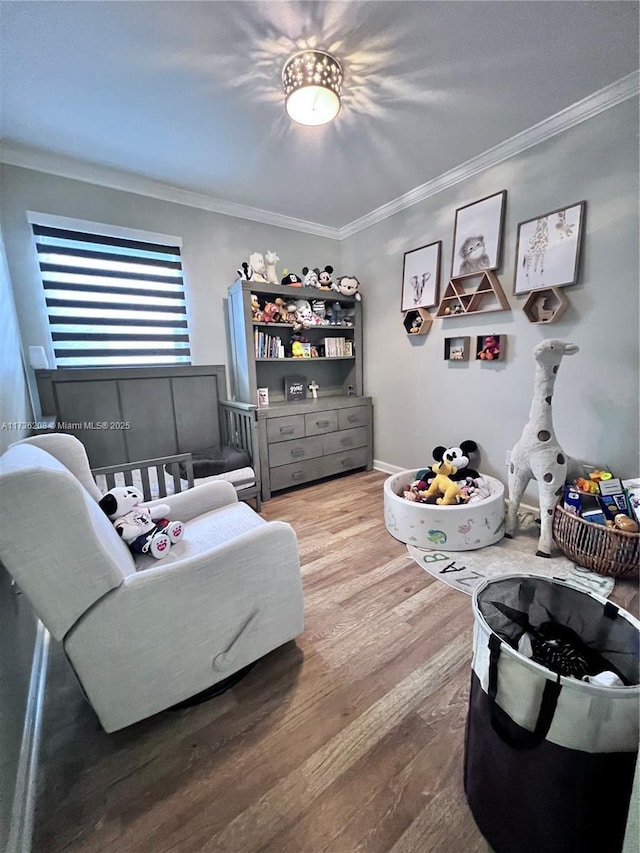 8654 W 33rd Ave, Hialeah, FL 33018 - bedroom featuring ornamental molding and wood finished floors
