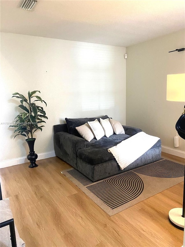 bedroom featuring wood-type flooring