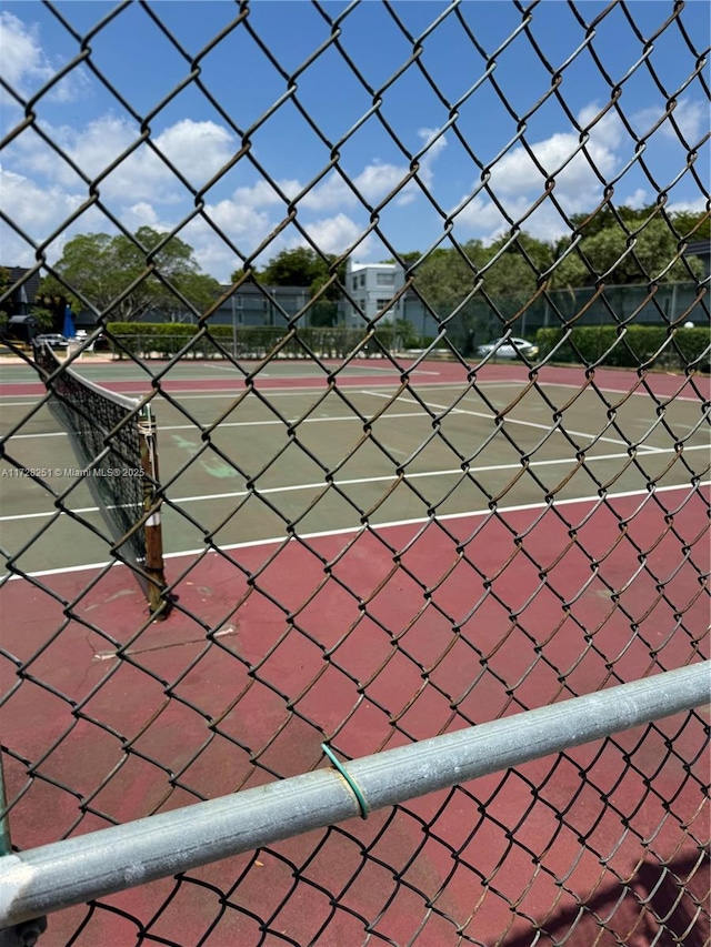 view of sport court