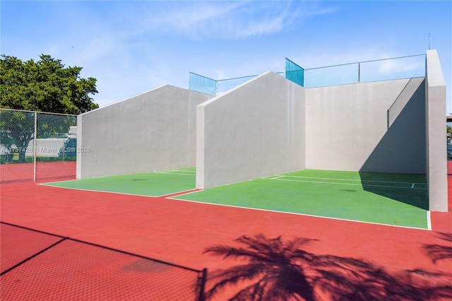 view of tennis court