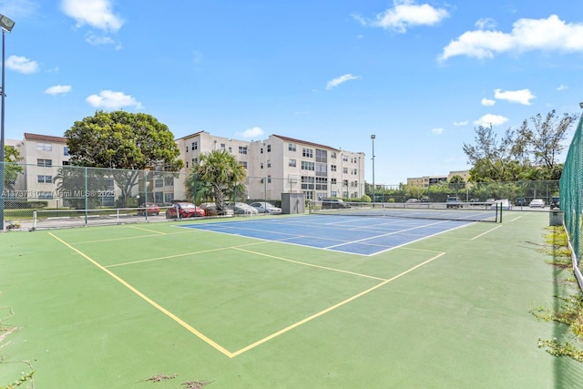 view of tennis court