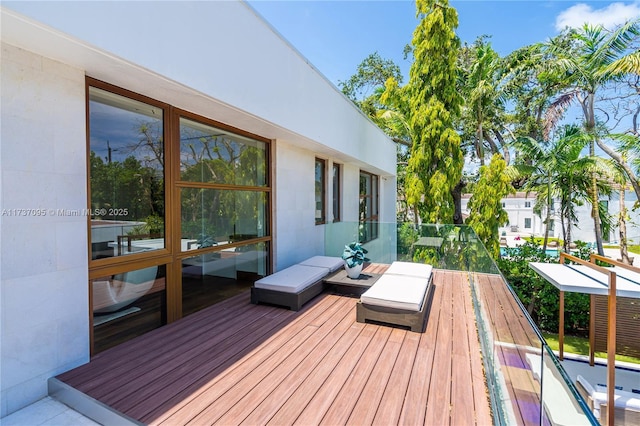 view of wooden terrace