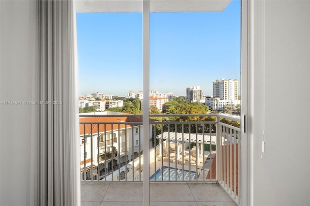 view of balcony