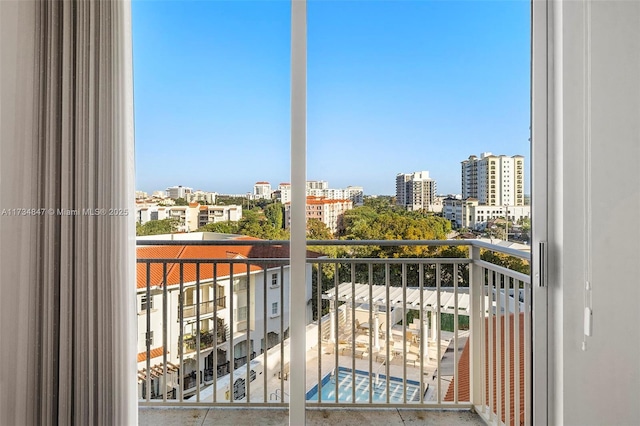 view of balcony