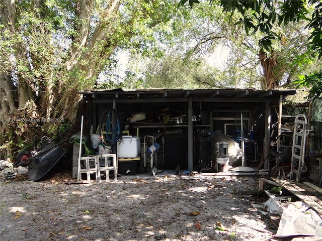 view of outbuilding