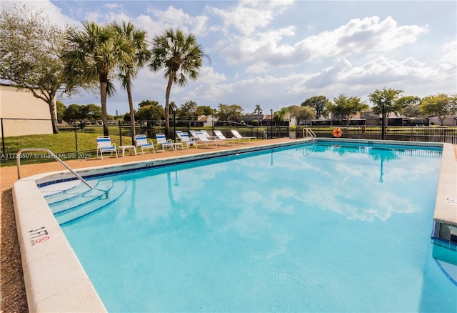 view of pool