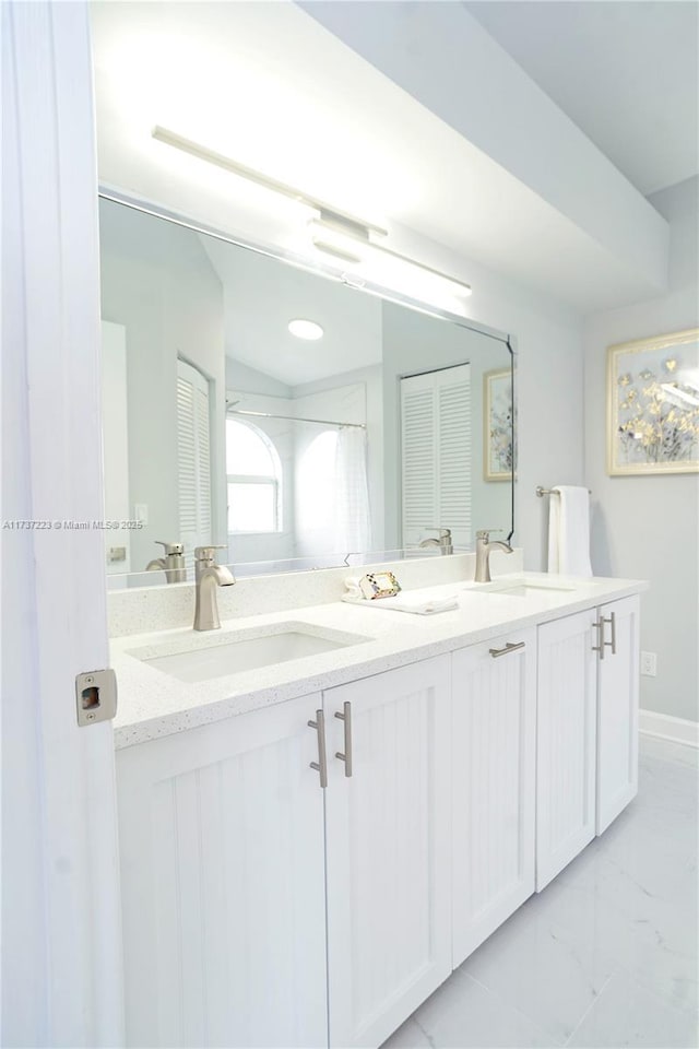 bathroom with vanity