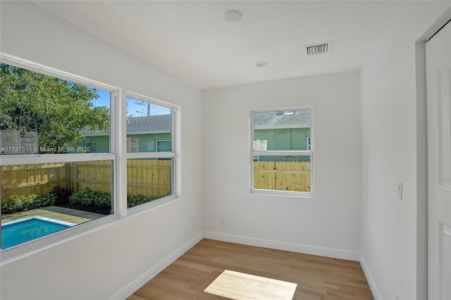 interior space featuring light hardwood / wood-style flooring