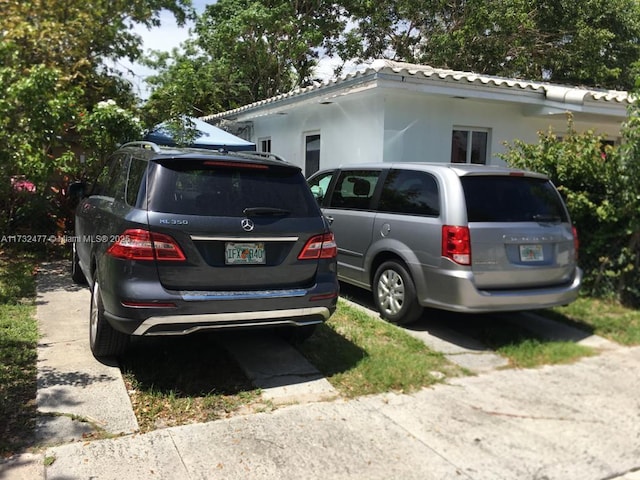 view of parking / parking lot