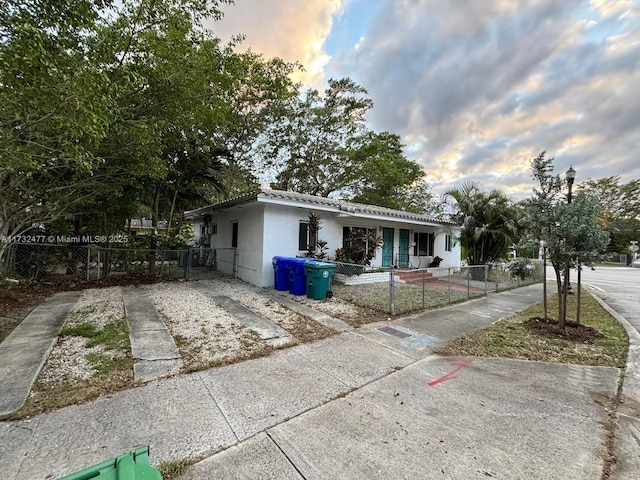 view of ranch-style home