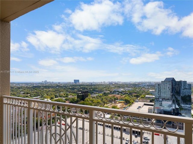 view of balcony