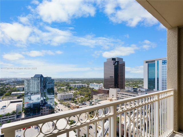 view of balcony