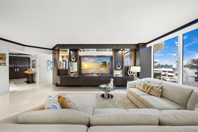 4775 Collins Ave Unit 501, Miami Beach, FL 33140 - living area featuring floor to ceiling windows
