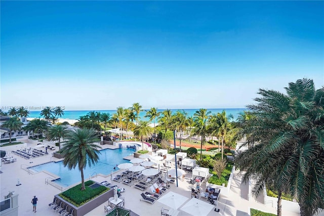 4775 Collins Ave Unit 501, Miami Beach, FL 33140 - community pool with a water view