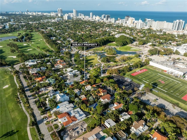 2424 Prairie Ave, Miami Beach, FL 33140 - view of property location featuring nearby urban area, a large body of water, and a golf club