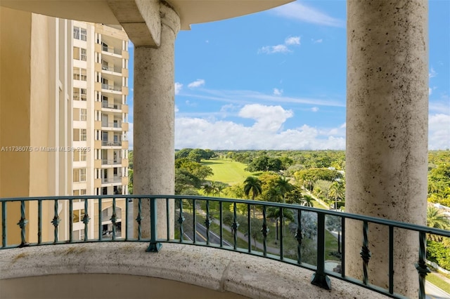 view of balcony