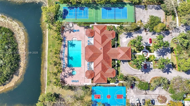 birds eye view of property