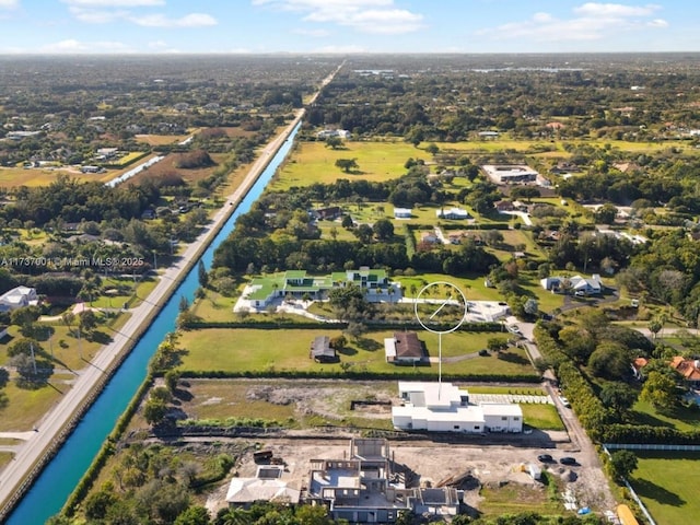 17301 SW 52nd Ct, Southwest Ranches, FL 33331 - bird's eye view featuring a water view