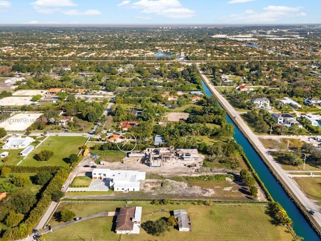 17301 SW 52nd Ct, Southwest Ranches, FL 33331 - birds eye view of property featuring a residential view and a water view