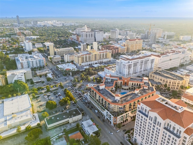 birds eye view of property featuring a view of city