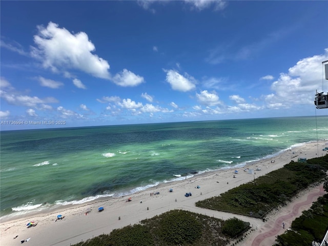 property view of water with a view of the beach