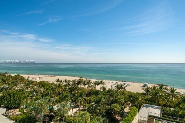 property view of water with a view of the beach