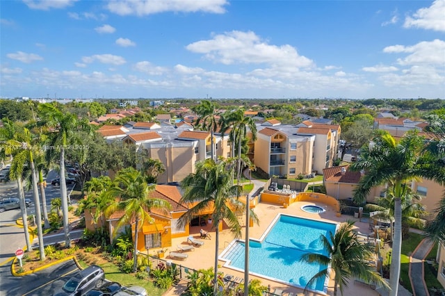 birds eye view of property