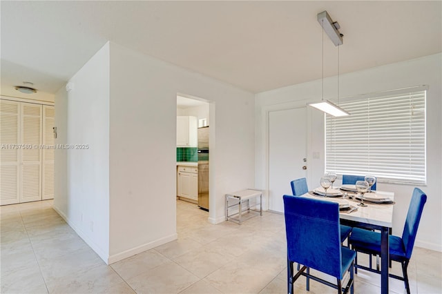 view of dining room